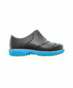 Biion Kids Bright Spikeless Shoe - Black/Neon Blue