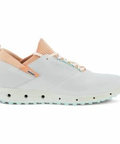 ECCO Women's Cool Pro Spikeless Golf Shoe - White/Orange