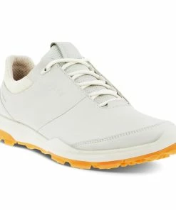 ECCO Women's Biom Hybrid 3 Spikeless Golf Shoe -White/Orange -Golf Bags Sales 2023 Orange 10