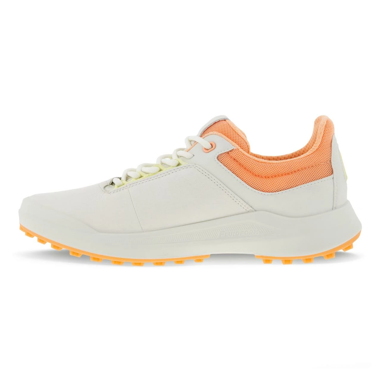 ECCO Women's Core Hybrid Spikeless Golf Shoe - White/Orange 6 ECCO Women's Core Hybrid Spikeless Golf Shoe - White/Orange - Image 4