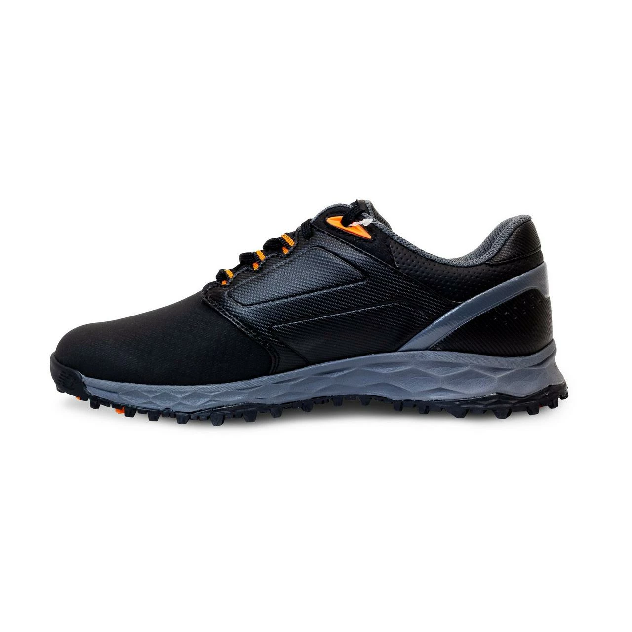 New Balance Men's Fresh Foam Elevate Spikeless Golf Shoe - Black/Grey/Orange 5 New Balance Men's Fresh Foam Elevate Spikeless Golf Shoe - Black/Grey/Orange - Image 3
