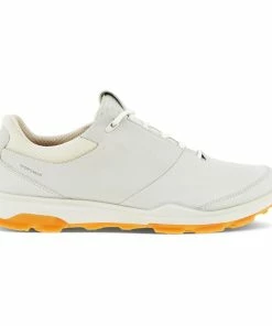 ECCO Women's Biom Hybrid 3 Spikeless Golf Shoe -White/Orange