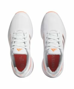 ADIDAS Women's ZG23 Spiked Golf Shoe - White/Peach -Golf Bags Sales 2023 Peach 6