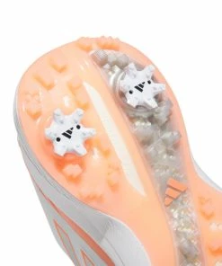 ADIDAS Women's ZG23 Spiked Golf Shoe - White/Peach -Golf Bags Sales 2023 Peach 9