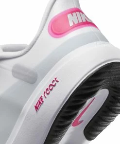 Nike Women's React Ace Tour Spikeless Golf Shoe - White/Pink -Golf Bags Sales 2023 Pink 12