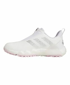 ADIDAS Women's CodeChaos 22 BOA Spikeless Golf Shoe - White/Pink -Golf Bags Sales 2023 Pink 30