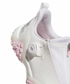 ADIDAS Women's CodeChaos 22 BOA Spikeless Golf Shoe - White/Pink -Golf Bags Sales 2023 Pink 33