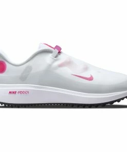 Nike Women's React Ace Tour Spikeless Golf Shoe - White/Pink