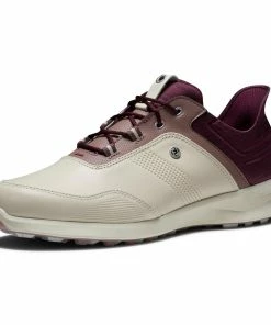 FootJoy Women's Stratos Spikeless Golf Shoe - Beige/Purple -Golf Bags Sales 2023 Purple 11