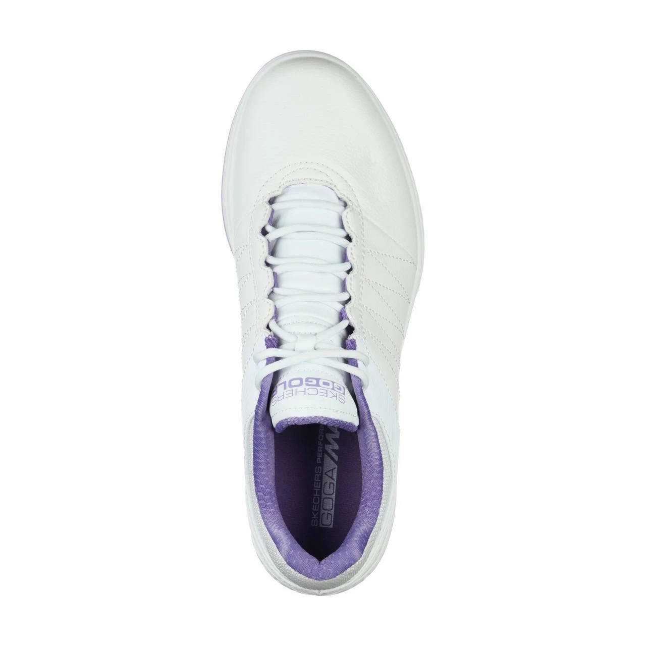 Skechers Women's Go Golf Pivot Spikeless Golf Shoe - White/Purple 5 Skechers Women's Go Golf Pivot Spikeless Golf Shoe - White/Purple - Image 3