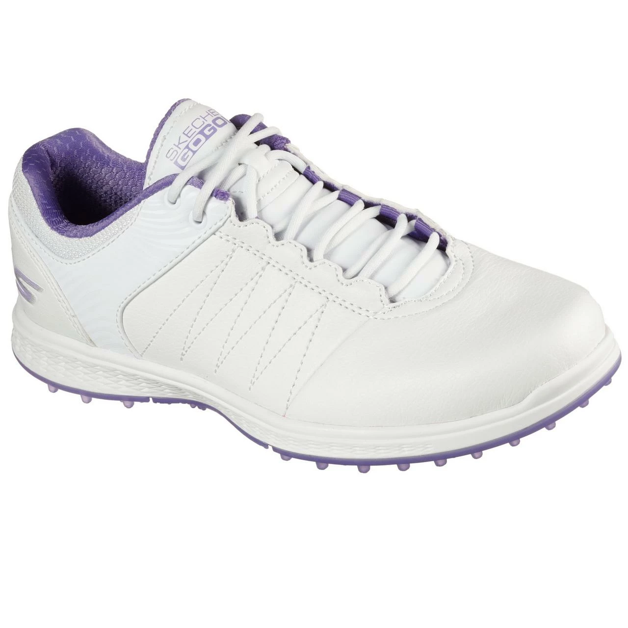 Skechers Women's Go Golf Pivot Spikeless Golf Shoe - White/Purple 6 Skechers Women's Go Golf Pivot Spikeless Golf Shoe - White/Purple - Image 4