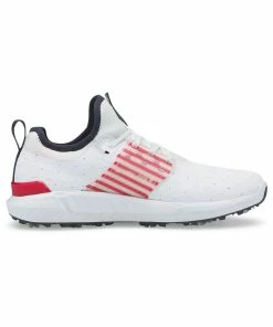 Puma Limited Edition - Men's Ignite ARTICULATE Love Golf/H8 Spiked Golf Shoe- White/Red -Golf Bags Sales 2023 Red 101