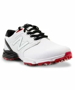 New Balance Men's Striker V3 Spiked Golf Shoe - White/Red -Golf Bags Sales 2023 Red 46