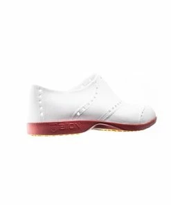 Biion Men's Oxford Bright Spikeless Shoe - White/Red 9 Biion Men's Oxford Bright Spikeless Shoe - White/Red -Golf Bags Sales 2023 Red 80