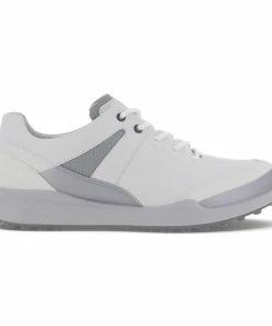 ECCO Women's Biom Hybrid 1 Spikeless Golf Shoe - White/Silver