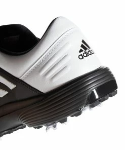 ADIDAS Men's 360 Bounce 2 Spiked Golf Shoe - White/Black/Silver -Golf Bags Sales 2023 Silver 24