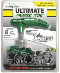 SoftSpikes Silver Tornado Ultimate Cleat Kit 18 Pack - Tour Lock