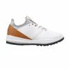 ATHALONZ Men's EnVe Spikeless Golf Shoe - White/Tan -Golf Bags Sales 2023 Tan