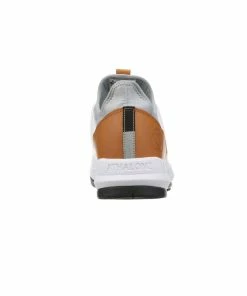 ATHALONZ Men's EnVe Spikeless Golf Shoe - White/Tan -Golf Bags Sales 2023 Tan 3