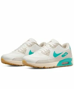 Nike Air Max 90G NRG M22 Spikeless Golf Shoe - White/Teal -Golf Bags Sales 2023 Teal 26