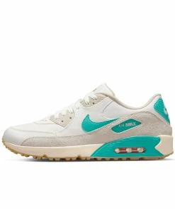 Nike Air Max 90G NRG M22 Spikeless Golf Shoe - White/Teal -Golf Bags Sales 2023 Teal 27
