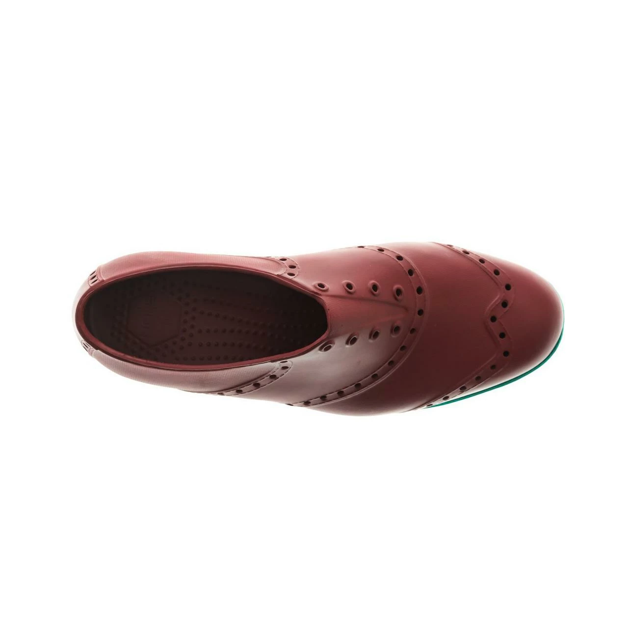 Biion Women's Oxford Bright Spikeless Shoe - Brick Red/Teal 6 Biion Women's Oxford Bright Spikeless Shoe - Brick Red/Teal - Image 4