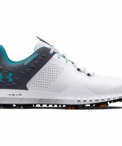 Under Armour Men's HOVR Drive 2 Spiked Golf Shoe - White/Teal