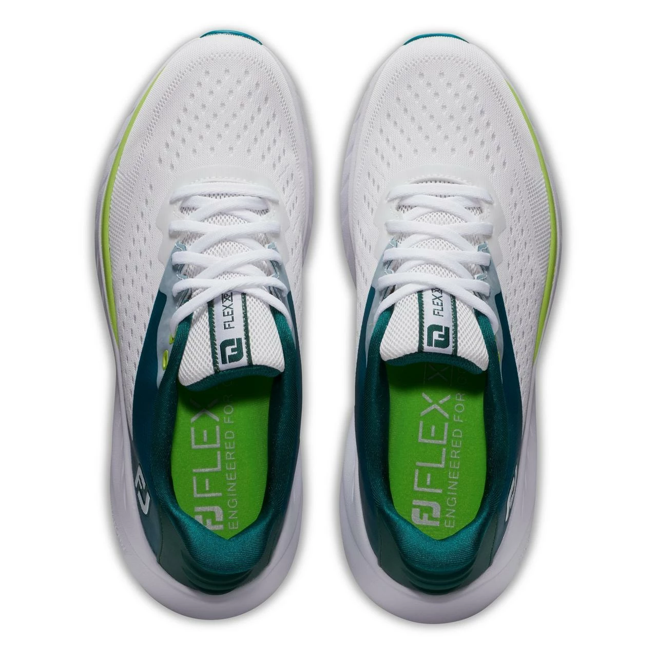 FootJoy Women's Flex XP Spikeless Golf Shoe - White/Teal 7 FootJoy Women's Flex XP Spikeless Golf Shoe - White/Teal - Image 5