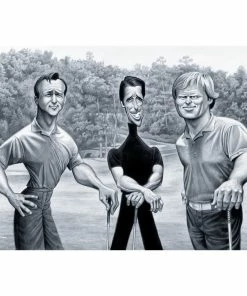 OK PRINTS The Big 3 - 28 X 22 IN Unframed Artwork