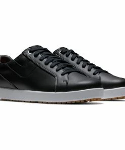 FootJoy Women's FJ Links Spikeless Golf Shoe - Black/White -Golf Bags Sales 2023 White 34