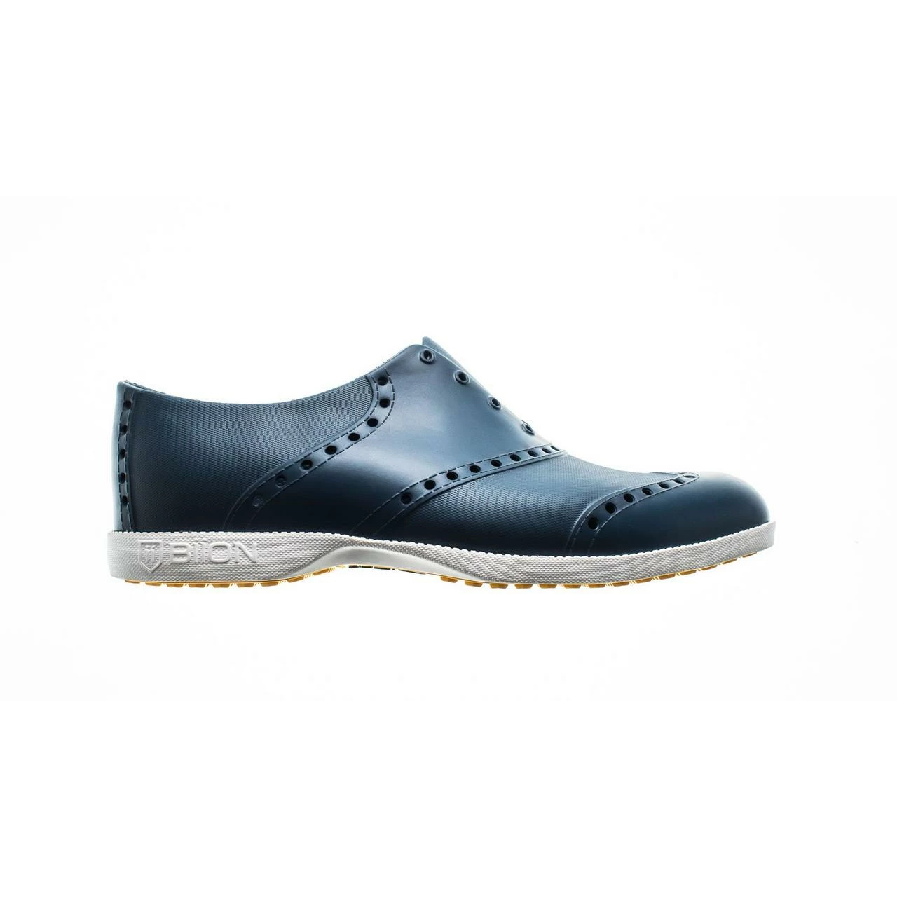 Biion Men's Oxford Bright Spikeless Shoe - Navy/White 3 Biion Men's Oxford Bright Spikeless Shoe - Navy/White