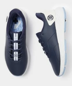 G/FORE Women's MG4+ Spikeless Golf Shoe - Navy/White -Golf Bags Sales 2023 White 70