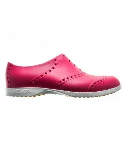 Biion Women's Oxford Bright Spikeless Shoe - Hot Pink/White