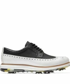 Cole Haan Men's Original Grand Tour Spiked Golf Shoe - Black/White