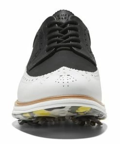 Cole Haan Men's Original Grand Tour Spiked Golf Shoe - Black/White -Golf Bags Sales 2023 White 94