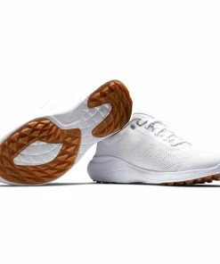 FootJoy Women's Flex Spikeless Golf Shoe - White -Golf Bags Sales 2023 Womens Flex Spikeless Golf Shoe White 1