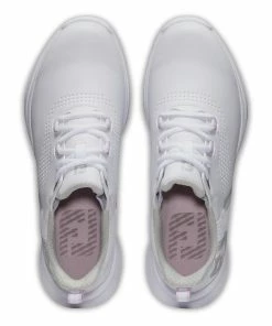 FootJoy Women's Fuel Spikeless Golf Shoe - White -Golf Bags Sales 2023 Womens Fuel Spikeless Golf Shoe White 2