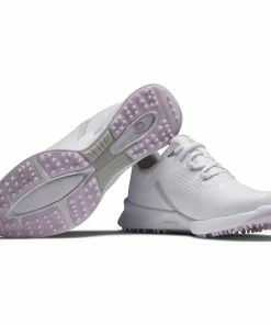 FootJoy Women's Fuel Spikeless Golf Shoe - White -Golf Bags Sales 2023 Womens Fuel Spikeless Golf Shoe White 3