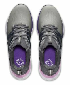 FootJoy Women's Hyperflex Spiked Golf Shoe - Grey -Golf Bags Sales 2023 Womens Hyperflex Spiked Golf Shoe Grey 2