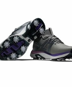 FootJoy Women's Hyperflex Spiked Golf Shoe - Grey -Golf Bags Sales 2023 Womens Hyperflex Spiked Golf Shoe Grey 3