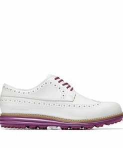 Cole Haan Women's Original Grand Wing OX Spikeless Golf Shoe - White