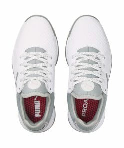 Puma Women's PROADAPT Alphacat Spikeless Golf Shoe- White -Golf Bags Sales 2023 Womens PROADAPT Alphacat Spikeless Golf Shoe White 3