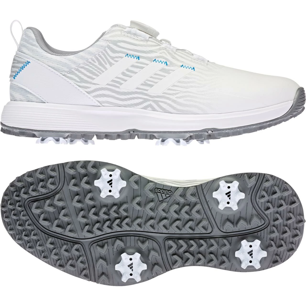 ADIDAS Women's S2G BOA Spiked Golf Shoe - White 4 ADIDAS Women's S2G BOA Spiked Golf Shoe - White - Image 2