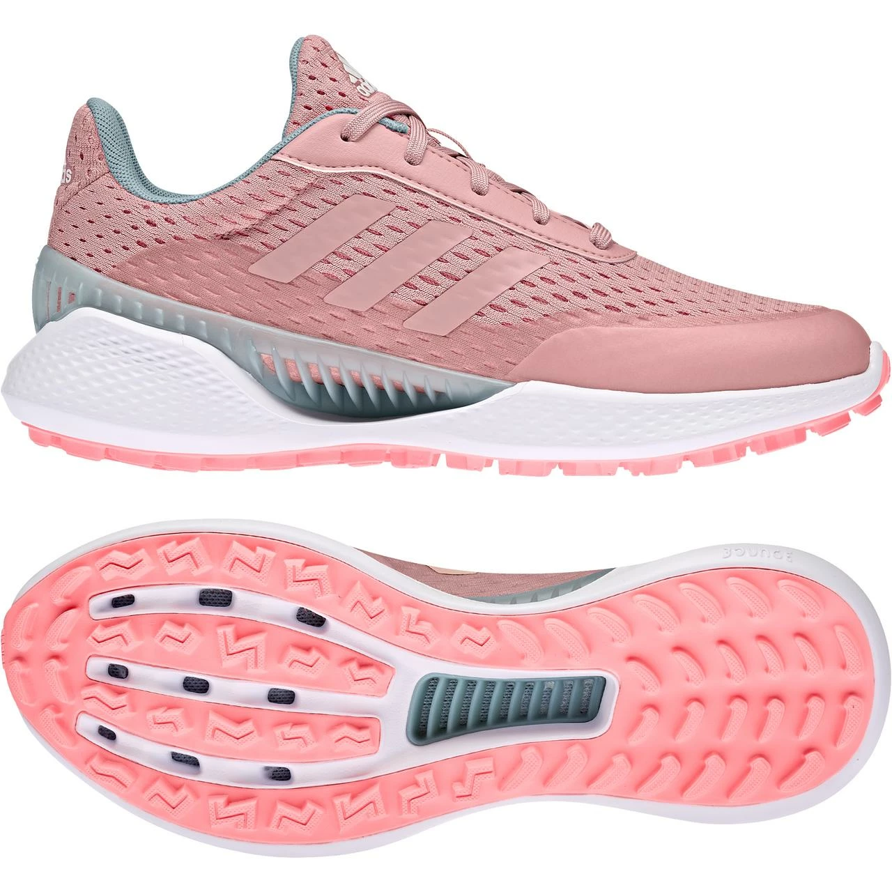 ADIDAS Women's Summervent Spikeless Golf Shoe - Pink 4 ADIDAS Women's Summervent Spikeless Golf Shoe - Pink - Image 2
