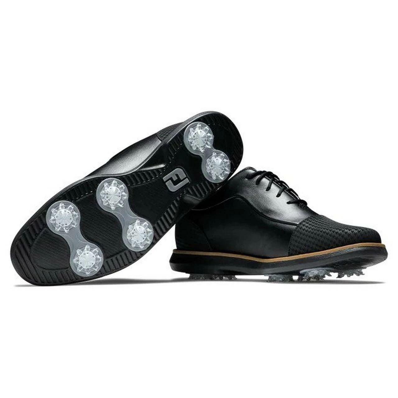 FootJoy Women's Traditions Spiked Golf Shoe - Black 5 FootJoy Women's Traditions Spiked Golf Shoe - Black - Image 3