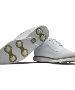 FootJoy Women's Traditions Spiked Golf Shoe - White -Golf Bags Sales 2023 Womens Traditions Spiked Golf Shoe White 2