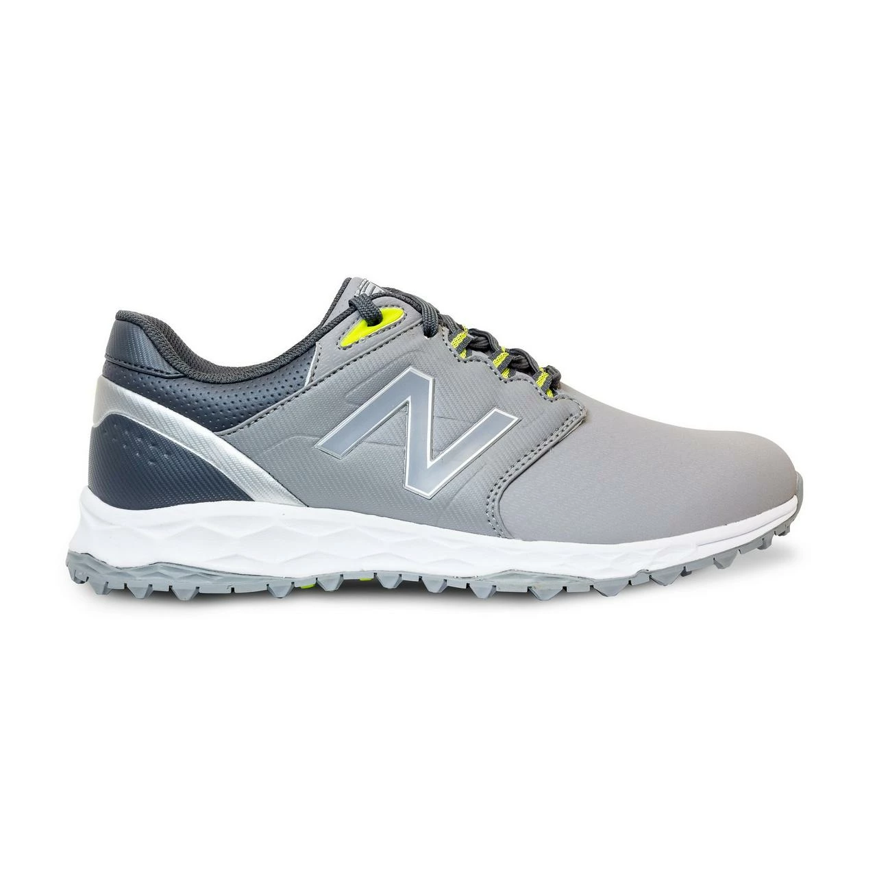 New Balance Men's Fresh Foam Elevate Spikeless Golf Shoe - Grey/Yellow 3 New Balance Men's Fresh Foam Elevate Spikeless Golf Shoe - Grey/Yellow