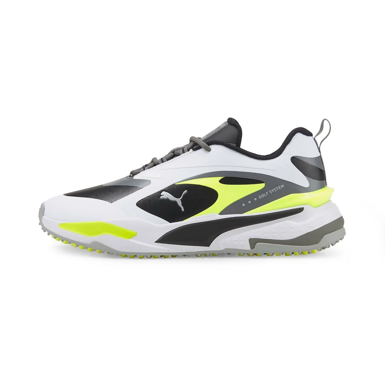 Puma Men's GS-Fast Spikeless Golf Shoe - White/Black/Yellow 3 Puma Men's GS-Fast Spikeless Golf Shoe - White/Black/Yellow