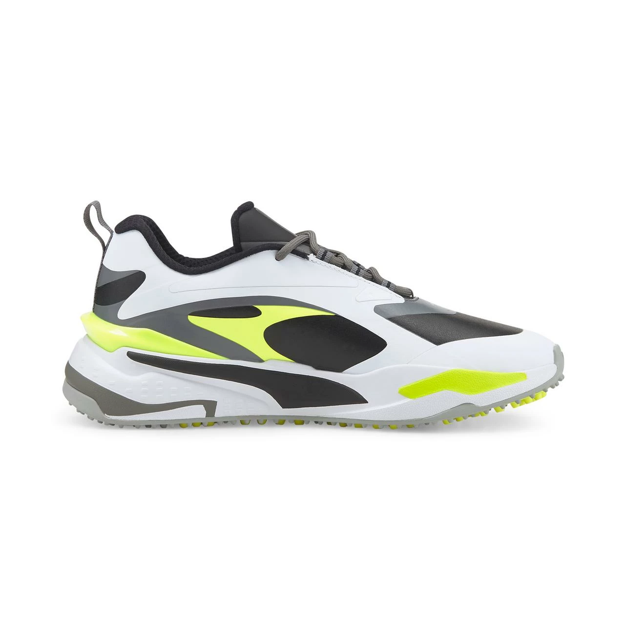 Puma Men's GS-Fast Spikeless Golf Shoe - White/Black/Yellow 6 Puma Men's GS-Fast Spikeless Golf Shoe - White/Black/Yellow - Image 4