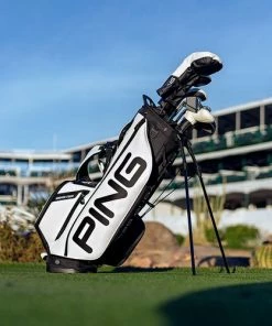 Ping Hoofer Tour Stand Bag -Golf Bags Sales 2023 hoofer tour black white lifestyle 2 708 compressor 26725.1678114379